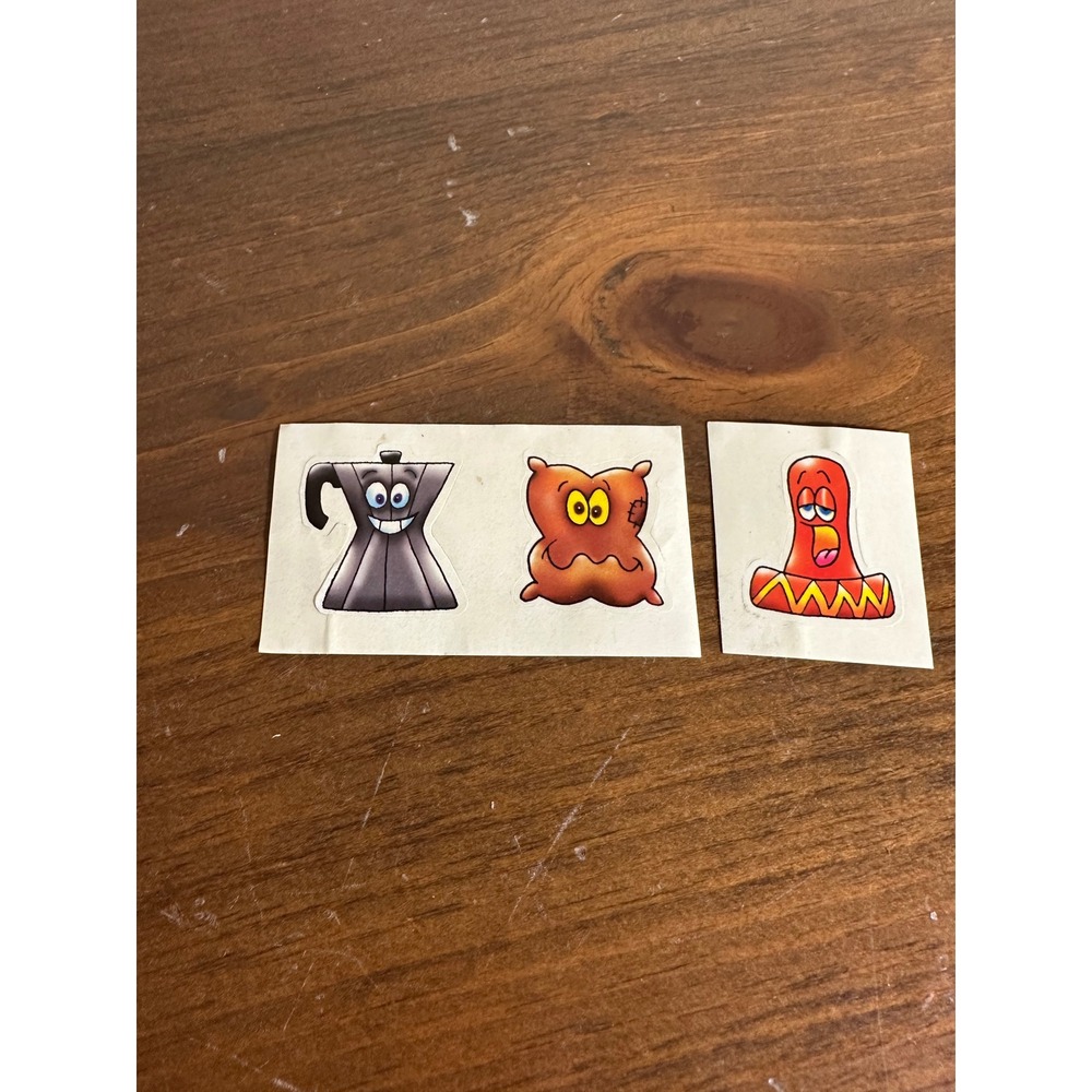Vintage 90s Vending Machine crazybone stickers lot of 3